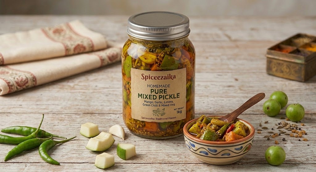 Mixed Pickle (Homemade Mixed Achar)